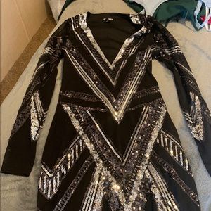 Express sequin dress